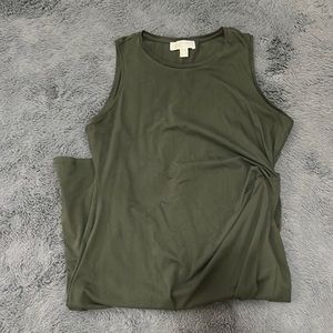 Like new! Olive green Michael Kors Midi dress